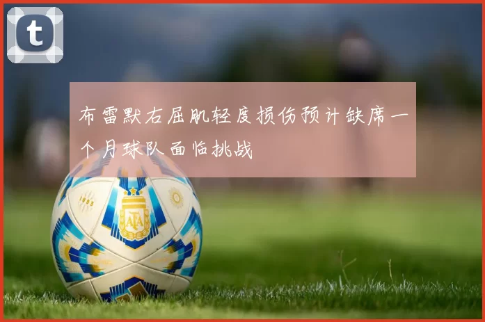布雷默右屈肌轻度损伤预计缺席一个月球队面临挑战